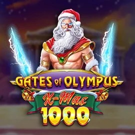 Official Slots logo: Gates of Olympus Xmas 1000 by Pragmatic Play at SpinoGambino Casino