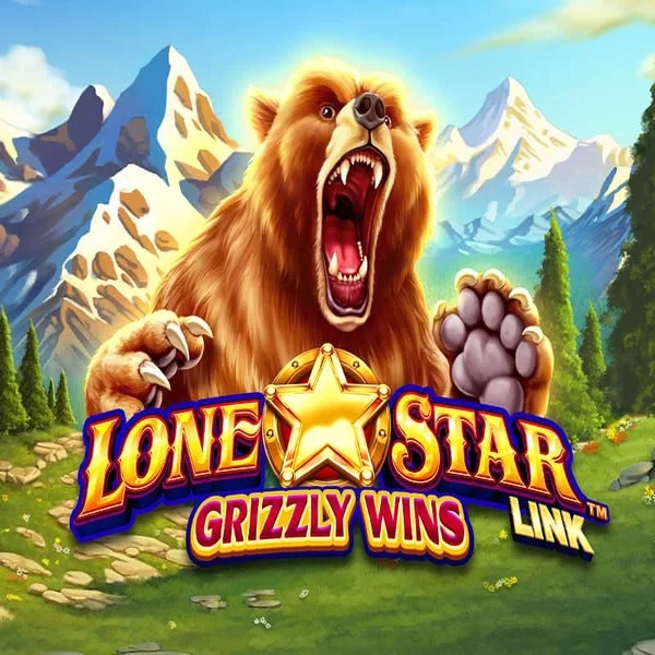 Official Slots logo: Lone Star Link Grizzly Wins by Greentube at SpinoGambino Casino